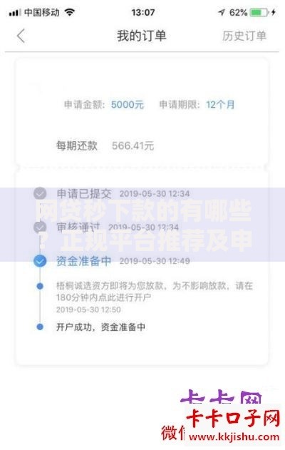 网贷秒下款的有哪些？正规平台推荐及申请技巧