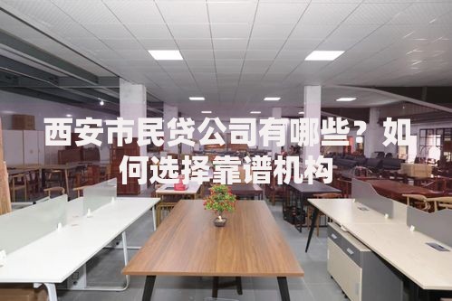 西安市民贷公司有哪些？如何选择靠谱机构