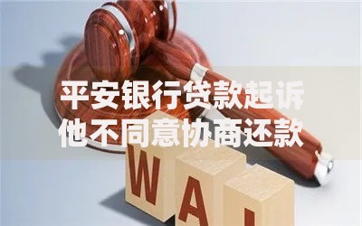 平安银行贷款起诉他不同意协商还款怎么办？应对策略与法律分析