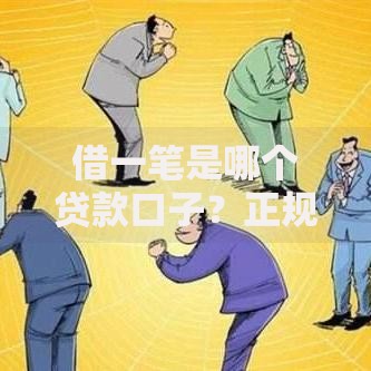 借一笔是哪个贷款口子？正规平台筛选与申请攻略