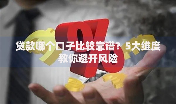 贷款哪个口子比较靠谱？5大维度教你避开风险