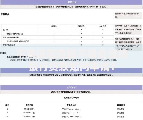 不看征信查询不看负债的银行贷款如何申请？