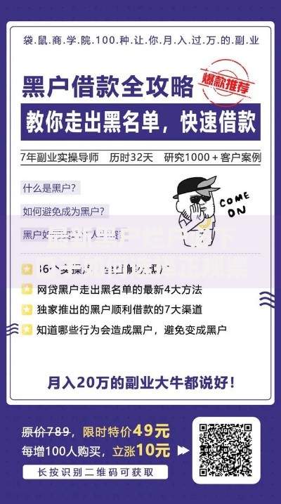 最新黑户烂户必下口子如何选择正规渠道