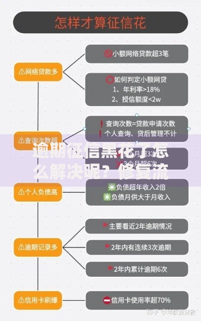 逾期征信黑花了怎么解决呢？修复流程与信用恢复方案解析
