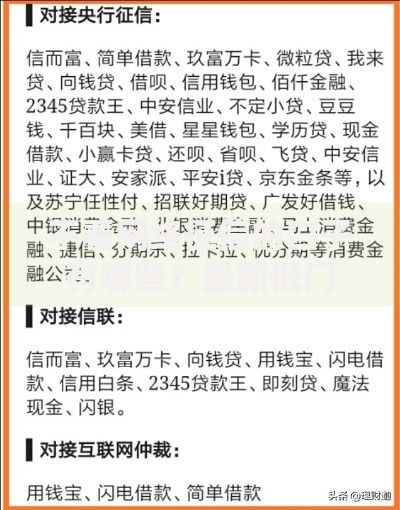不看网络征信的口子有哪些？最新低门槛贷款渠道解析