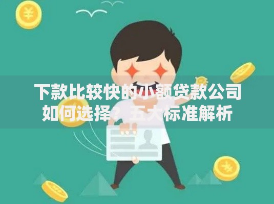 下款比较快的小额贷款公司如何选择？五大标准解析