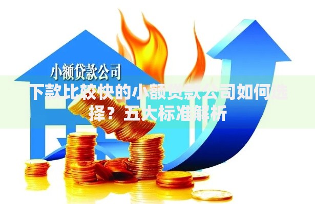 下款比较快的小额贷款公司如何选择？五大标准解析