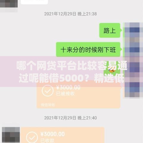 哪个网贷平台比较容易通过呢能借5000？精选低门槛平台解析
