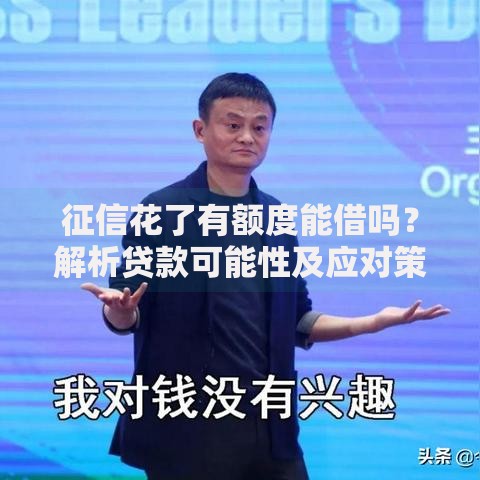 征信花了有额度能借吗？解析贷款可能性及应对策略