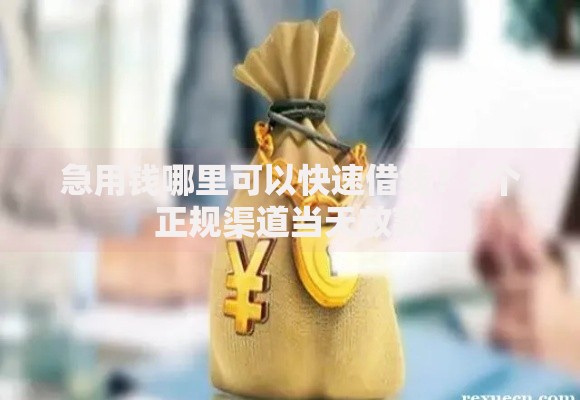 急用钱哪里可以快速借钱？5个正规渠道当天放款