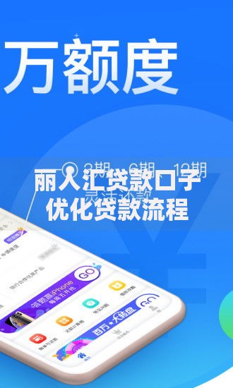丽人汇贷款口子优化贷款流程如何提升审批效率