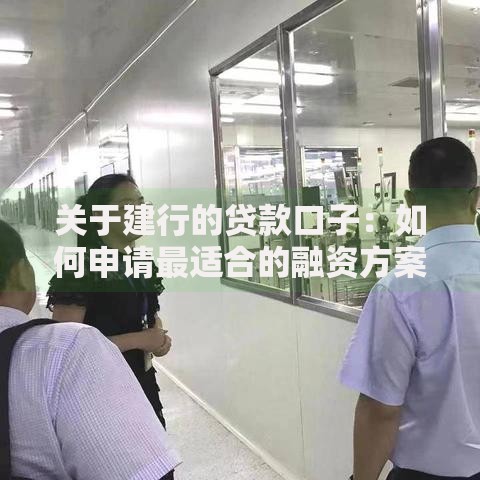 关于建行的贷款口子：如何申请最适合的融资方案？