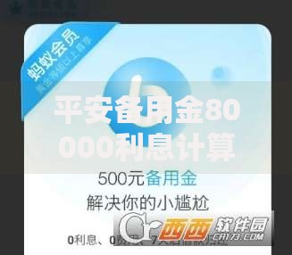 平安备用金80000利息计算方式及优化策略解析
