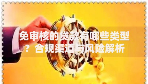 免审核的贷款有哪些类型？合规渠道与风险解析
