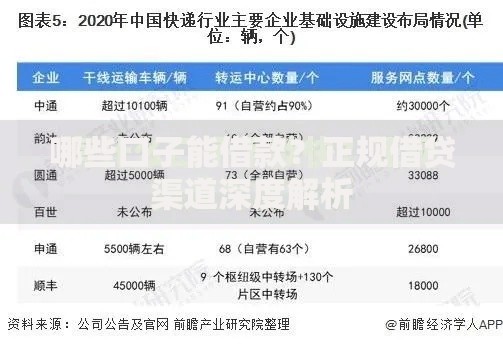 哪些口子能借款？正规借贷渠道深度解析
