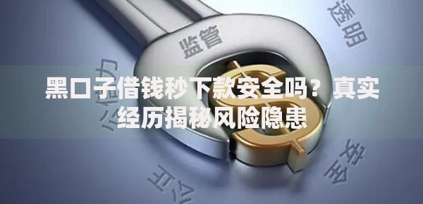 黑口子借钱秒下款安全吗？真实经历揭秘风险隐患
