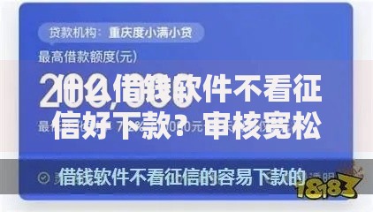 什么借钱软件不看征信好下款？审核宽松平台解析