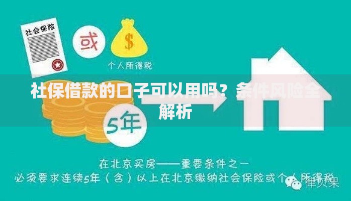 社保借款的口子可以用吗？条件风险全解析