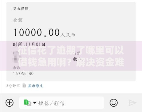 征信花了逾期了哪里可以借钱急用啊?解决资金难题的五大渠道解析 征信花了逾期了哪里可以借钱急用啊?解决资金难题的五大渠道解析