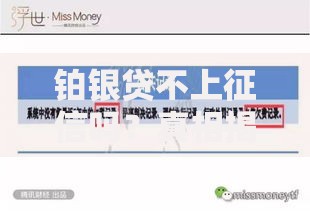 铂银贷不上征信吗？真相揭秘与贷款选择指南