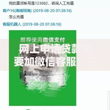 网上申请贷款需要加微信客服？正规流程与风险深度解析
