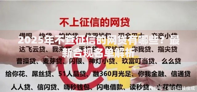 2025年不查征信的网贷有哪些？最新合规名单解析