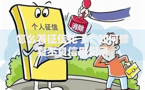 怎么看征信花了？如何修复不良信用记录