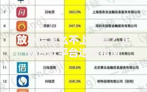 放心借怎么不上征信？正规贷款平台选择指南
