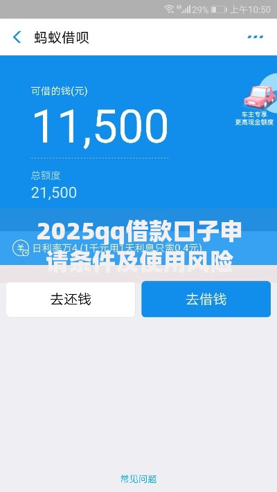 2025qq借款口子申请条件及使用风险深度解析