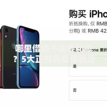 哪里借钱不需要利息？5大正规免息借款渠道解析