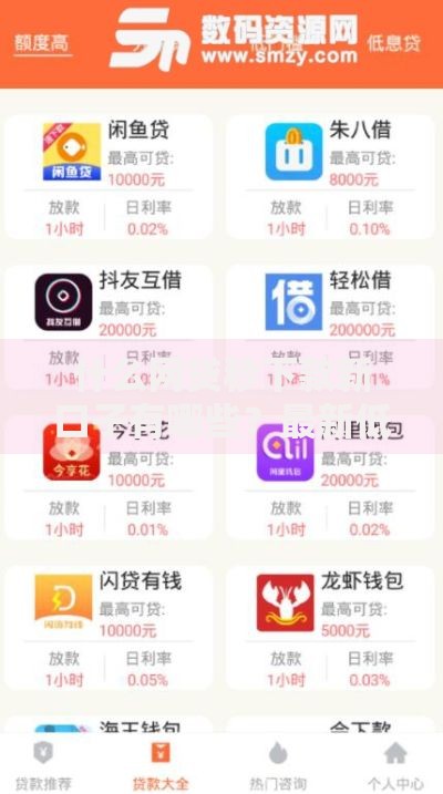 什么网贷秒下款新口子有哪些？最新低息平台推荐