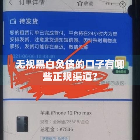 无视黑白负债的口子有哪些正规渠道？