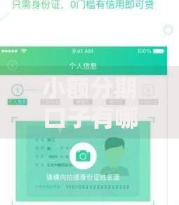 小额分期口子有哪些？精选正规平台及申请技巧