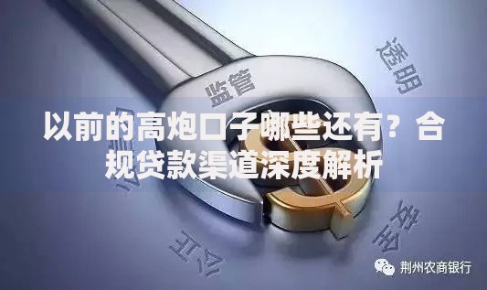 以前的高炮口子哪些还有?合规贷款渠道深度解析 以前的高炮口子哪些还有?合规贷款渠道深度解析