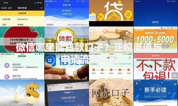微信哪里能贷款口子？正规渠道与申请流程详解