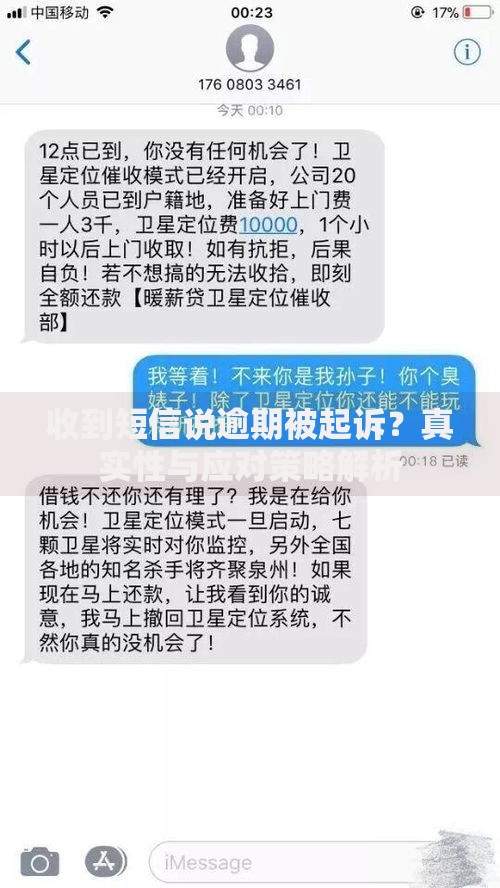 收到短信说逾期被起诉？真实性与应对策略解析