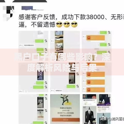 黑户口子有哪些影响？深度解析风险与后果