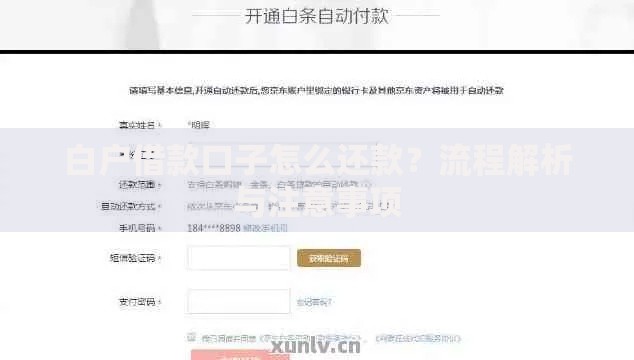 白户借款口子怎么还款？流程解析与注意事项