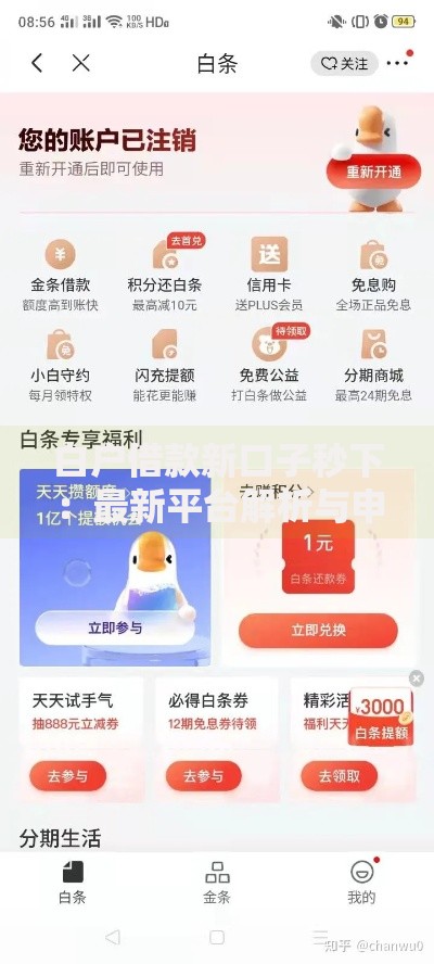白户借款新口子秒下：最新平台解析与申请攻略