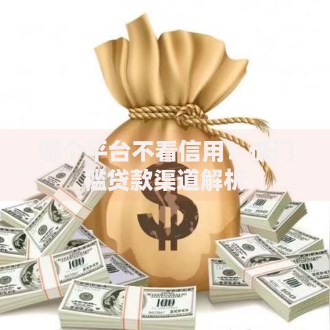 哪个平台不看信用？低门槛贷款渠道解析