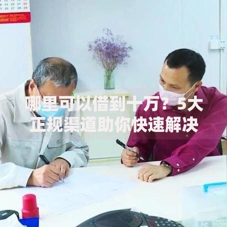 哪里可以借到十万？5大正规渠道助你快速解决资金需求