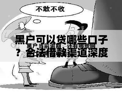 黑户可以贷哪些口子?合法借款渠道深度解析 黑户可以贷哪些口子?合法借款渠道深度解析