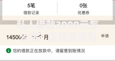私人借款3000元怎么借？正规渠道与注意事项详解