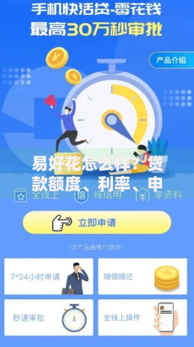 易好花怎么样？贷款额度、利率、申请条件深度解析