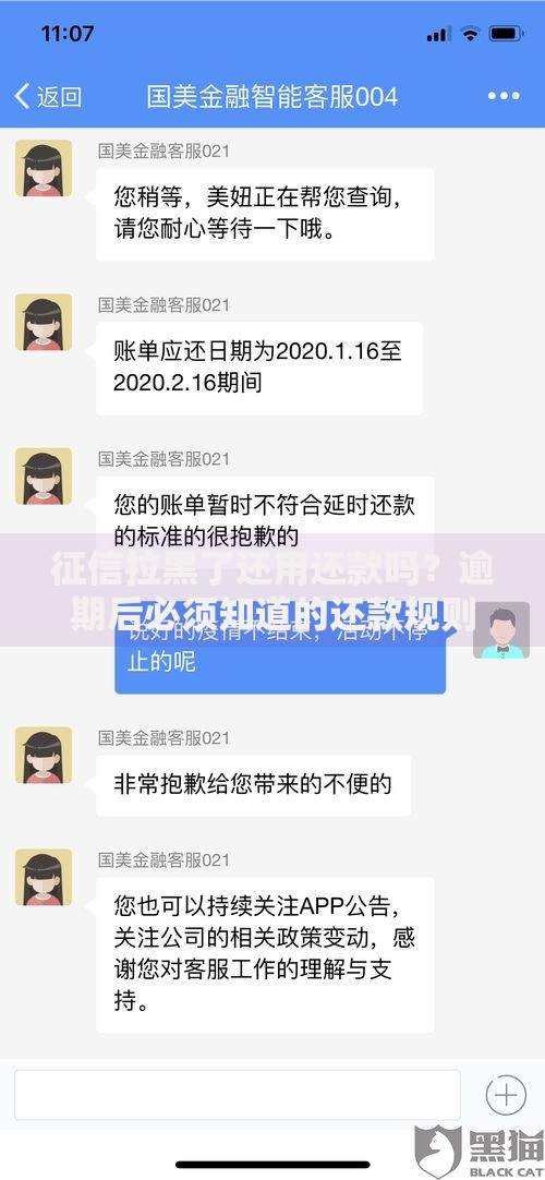 征信拉黑了还用还款吗？逾期后必须知道的还款规则