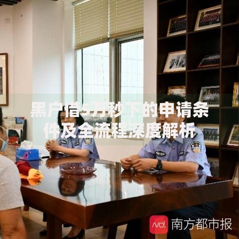 黑户借5万秒下的申请条件及全流程深度解析 黑户借5万秒下的申请条件及全流程深度解析