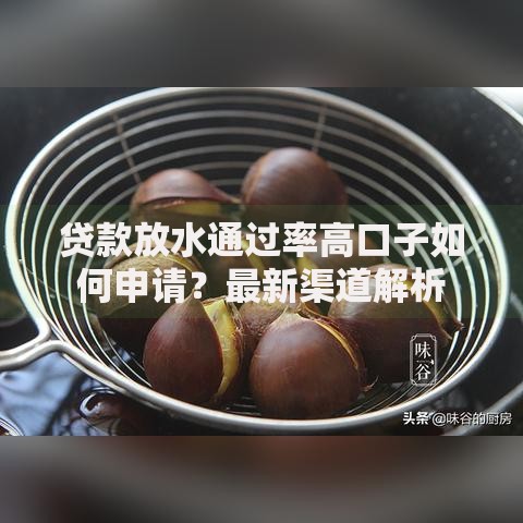 贷款放水通过率高口子如何申请？最新渠道解析