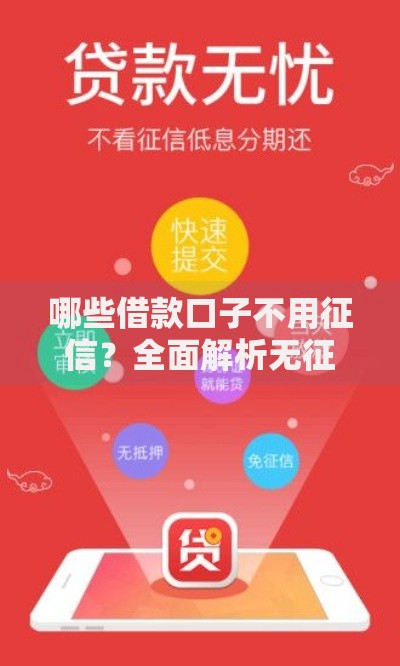 哪些借款口子不用征信？全面解析无征信贷款渠道