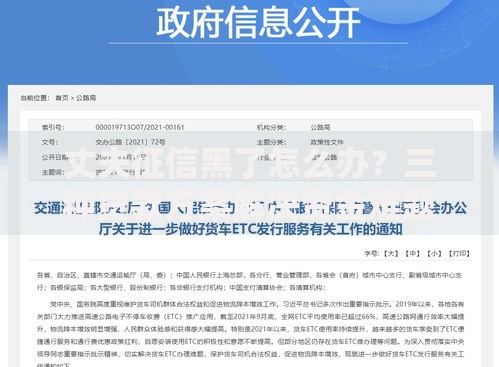 丈夫征信黑了怎么办？三种贷款方案解决资金难题