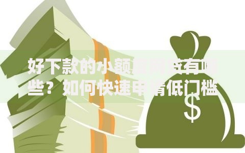好下款的小额度网贷有哪些？如何快速申请低门槛贷款